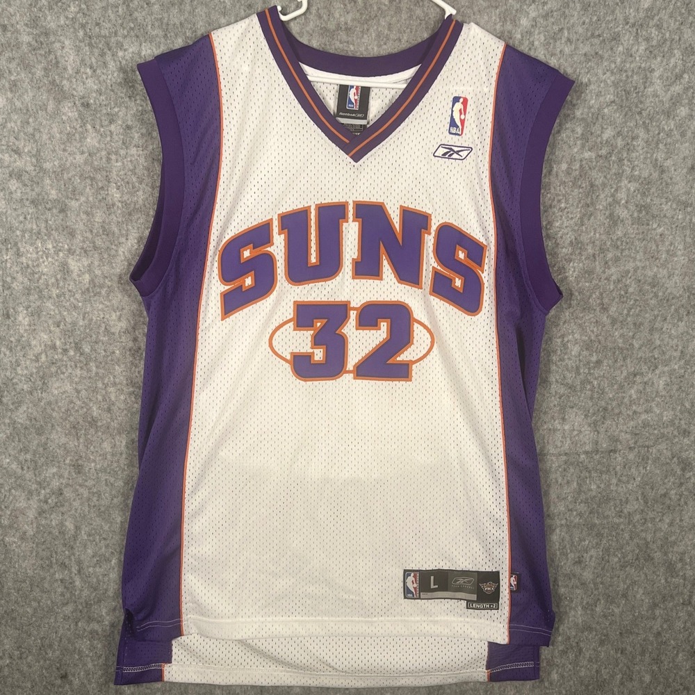 Reebok NBA Phoenix Suns Amare Stoudemire 32 Jersey Men's Large White 7045A 04